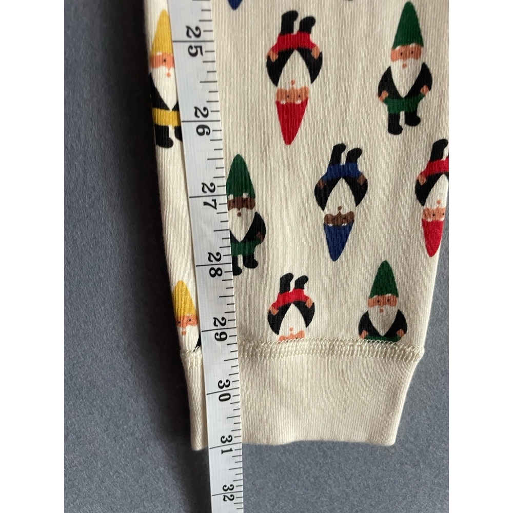 Hanna Anderson Girl Boy 14 Long John Pajama Pant Gnomes Christmas Holiday Organi - Picture 8 of 10